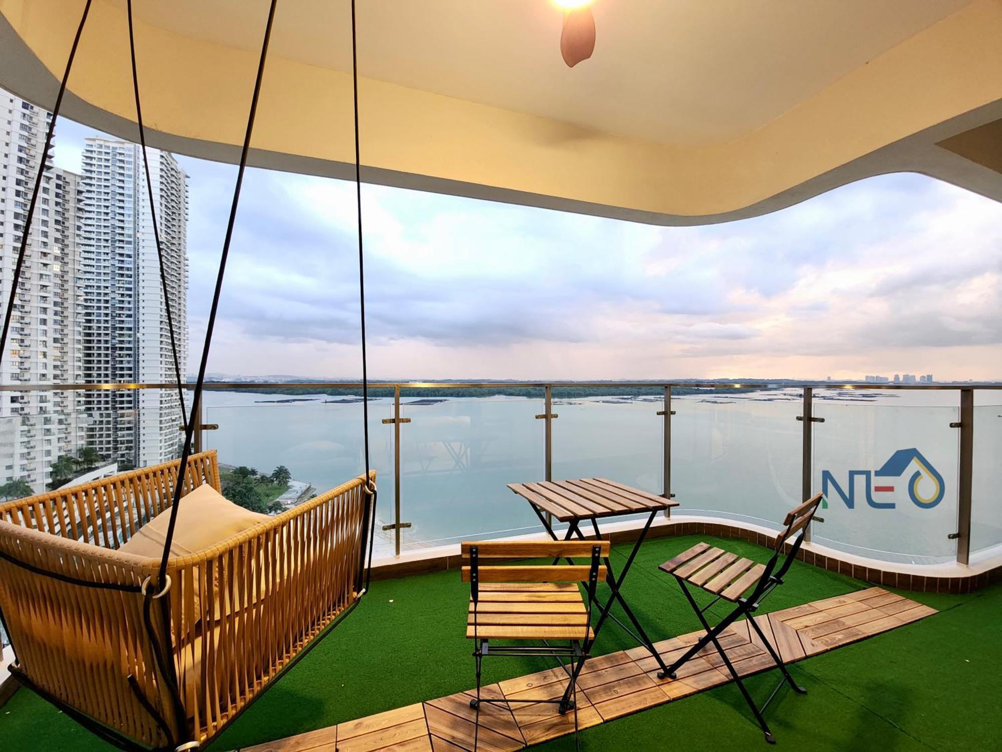 Country Garden Danga Bay Instyle Sea View Homestay Suite By Neo Johor Bahru Rum bild