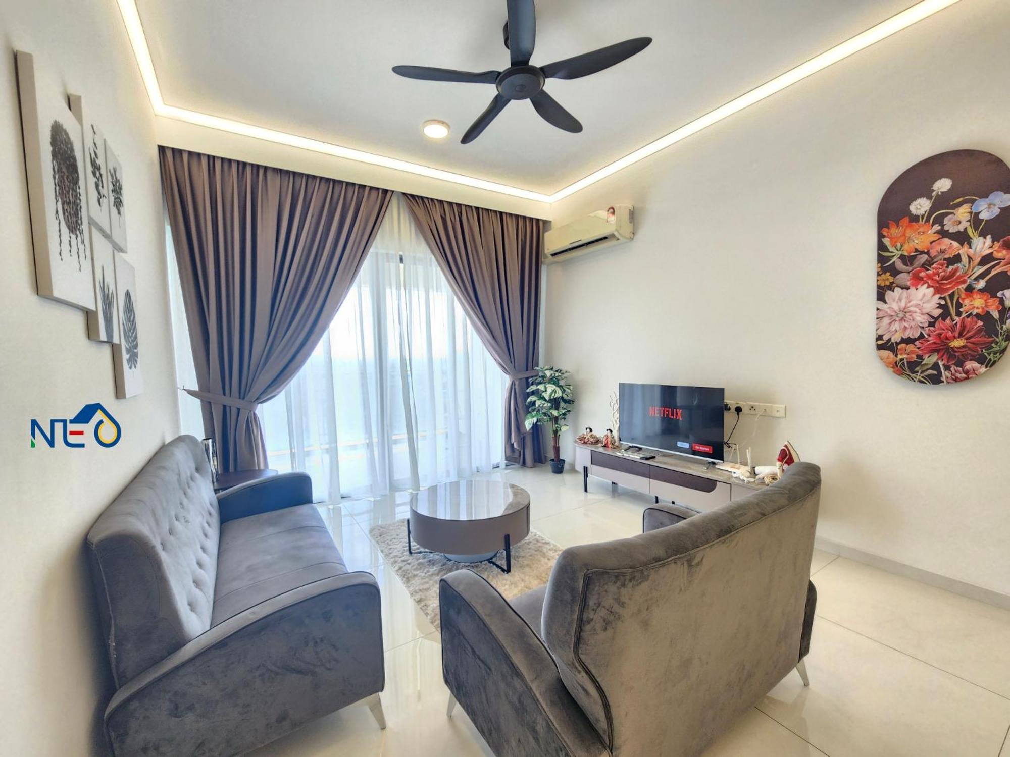 Country Garden Danga Bay Instyle Sea View Homestay Suite By Neo Johor Bahru Rum bild